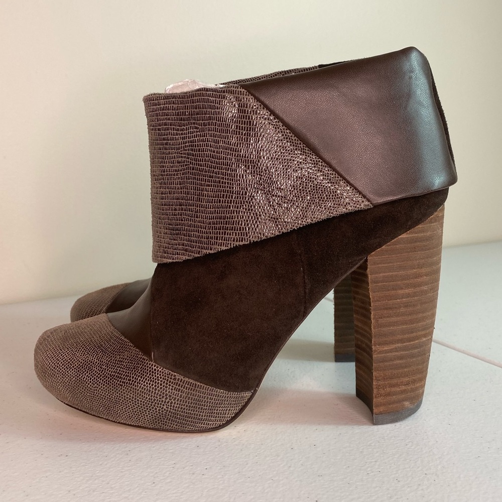 Matt Bernson Brown and Tan Ankle Boots